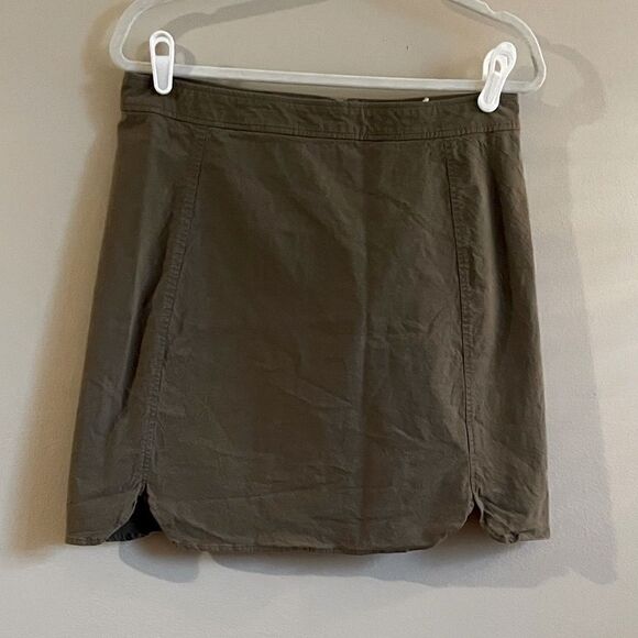 Mo:Vint womens olive green skirt Sz L - Picture 2 of 6